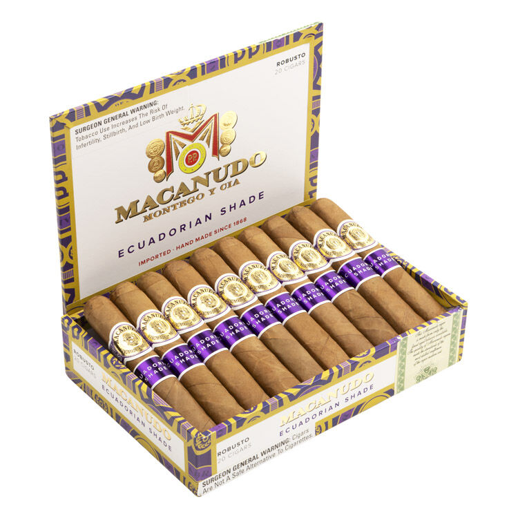 Macanudo Ecuadorian Shade Robusto Box